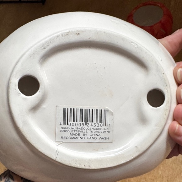 Halloween Pumpkin Ceramic Plate Pumpkin candle holders and candy corn tea light - Picture 3 of 7